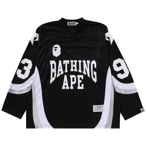 A Bathing Ape Line Camo Jacquard Logo Relaxed Fit Ice Hockey Jersey - 1L80-111-313