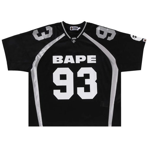 A Bathing Ape Line Camo Jacquard Relaxed Fit Football Jersey - 1L80-109-312