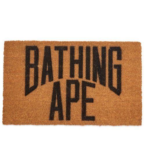 A Bathing Ape Logo Door Mat - Brown - 001HOK801012M-BRW