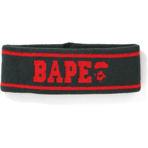 A Bathing Ape Logo Headband - Olive/Red