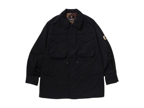 A Bathing Ape Military Shirt Jacket - Black - 7L30-140-306