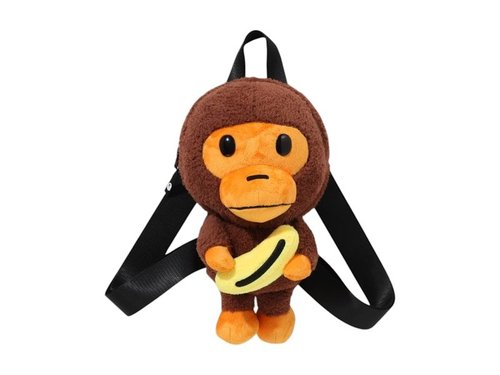 A Bathing Ape Milo Banana Plush Doll Backpack - Brown