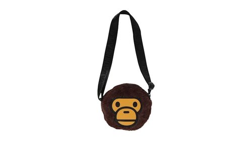A Bathing Ape Milo Boa Shoulder Bag - Brown - 2K80-390-001