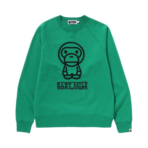A Bathing Ape Milo Crewneck | Blue | Size S - 2K30-113-002