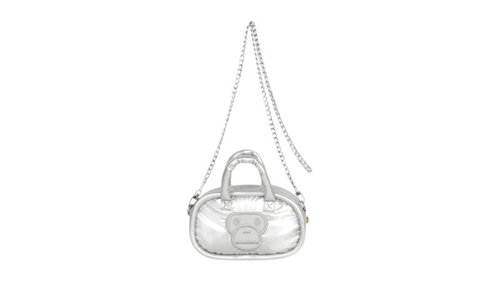 A Bathing Ape Milo Face Small Crossbody Bag - Silver - 0MXBGW4513XXPSVL