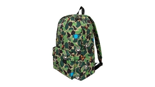 A Bathing Ape Milo Large Backpack - Green - AL70-189-301