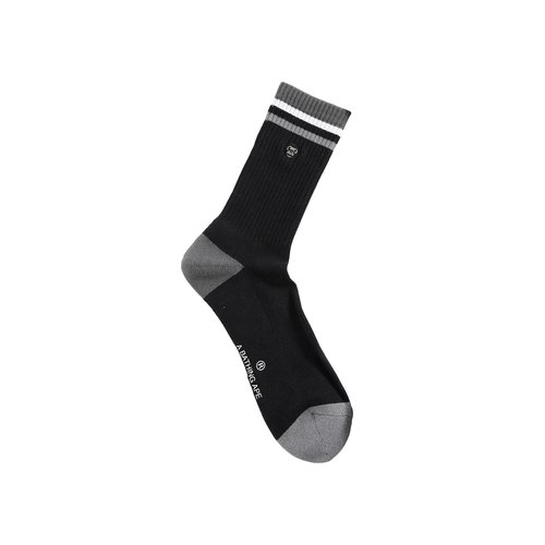 A Bathing Ape Milo Line Socks - Black - 2M30-184-009