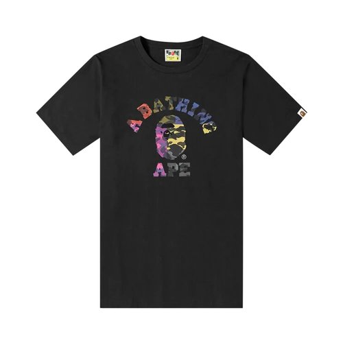 A Bathing Ape Mix Camo College T-Shirt - 00391SS190103MCCTBLAC