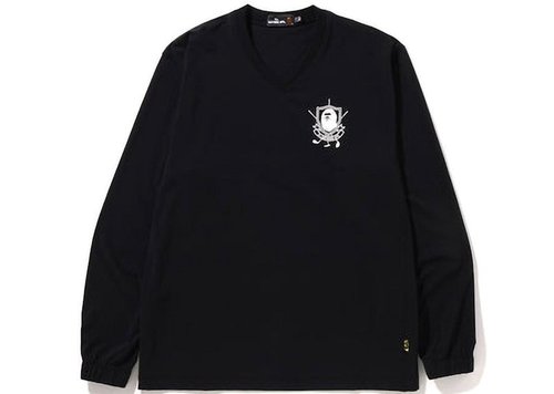 A Bathing Ape Mr. Bathing Ape Golf V Neck Pullover Windbreaker | Size L - Green - 7I80-111-001