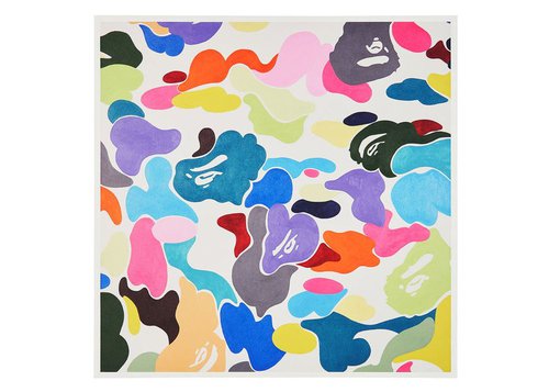 A Bathing Ape Camo By Shark Seijin Print - Multicolor