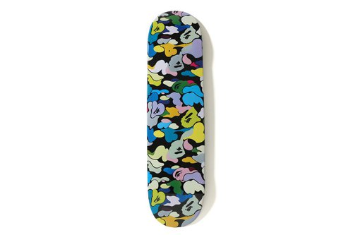 A BATHING APE CITY CAMO SKATEBOARD スケボー A Bathing Ape City Camo Skateboard Deck White 'Multicolor