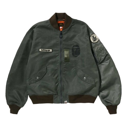 A Bathing Ape Multi Patch Bomber Jacket - 1M30140015OLIVEDRAB