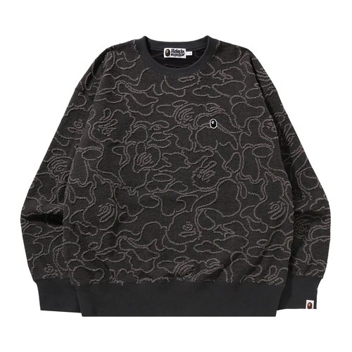 A Bathing Ape Neon Camo Jacquard Relaxed Fit Crewneck - 1K30-113-010