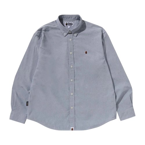 A Bathing Ape One Point Oxford Long-Sleeve Shirt - White - 1K80-131-306