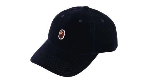 A Bathing Ape One Point Panel Cap - Burgundy - 1L80-180-005