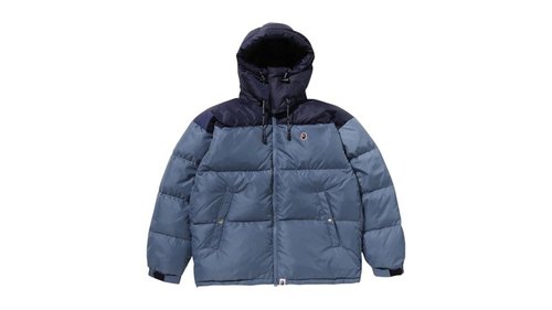 A Bathing Ape One Point Relaxed Fit Down Jacket - Ivory - 1L80-144-004