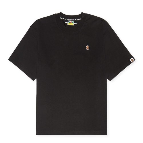 A Bathing Ape One Point Relaxed Fit Tee - 001TEL301357MBLK