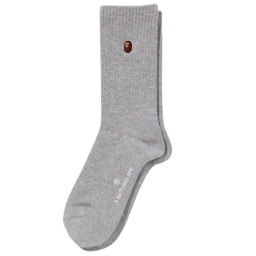 A Bathing Ape One Point Socks gray - Gray - 1K70184007GRA