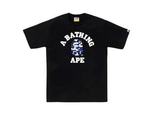 A Bathing Ape Online Exclusive College Bapec Tee Shirt - Black