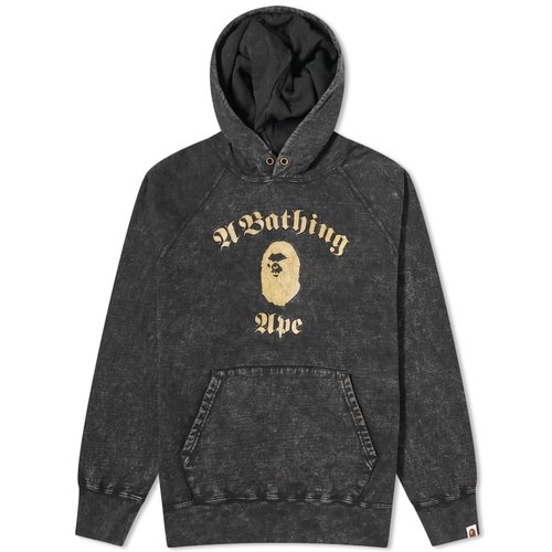 Ida-stepShops - A Bathing Ape Overdye Pullover Hoodie 'Black