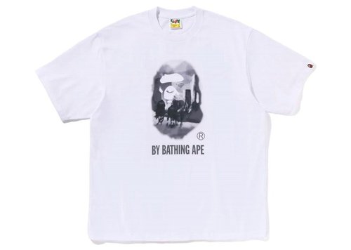A Bathing Ape Painting By Bathing Ape Relaxed Fit Tee - White - 1K80-110-305