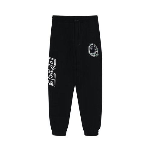 A Bathing Ape Patchwork Sweatpants - Black - 1J30-152-007
