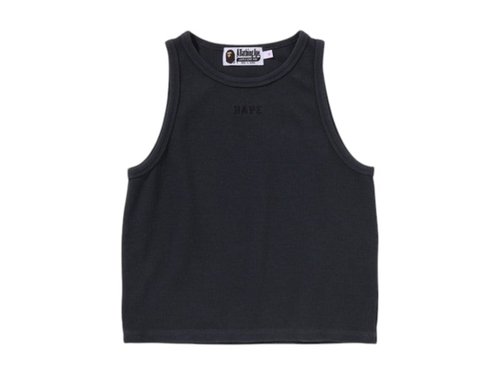 A Bathing Ape Pigment Dyed Rib Tank Top - Grey - 1L30-208-002
