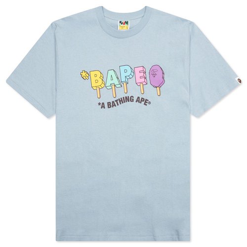 A Bathing Ape Popsicle Tee - Blue - 001TEJ301069M-SAX