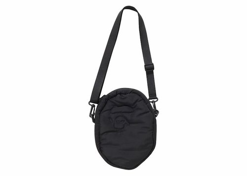 A Bathing Ape Quilting Ape Head Shoulder Bag - Black