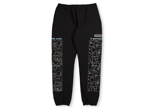 A Bathing Ape Rip Stop Track Pants - Black
