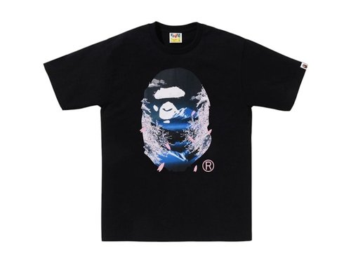 A Bathing Ape Sakura Photo Ape Head Tee - White - 1L20-110-015