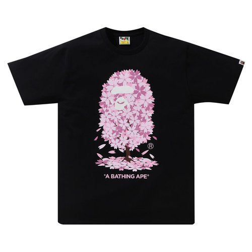 A Bathing Ape Sakura Tee 'Black' - 1H20-110-027 | Solesense