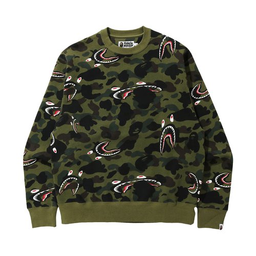 トップス A Bathing Ape CITY CAMO SHARK CREWNECK BAPE KIDS® JAPAN OFFICIAL | ABC CAMO SHARK CREWNECK SWEATSHIRT
