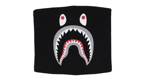 A Bathing Ape Shark Motif Neck Warmer - Red - 1K80-182-012