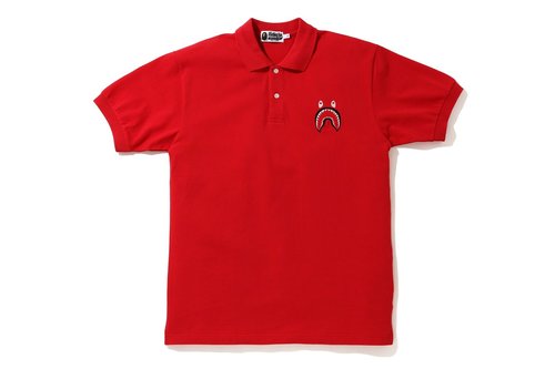 A Bathing Ape Shark Polo - 1G30112006-RED