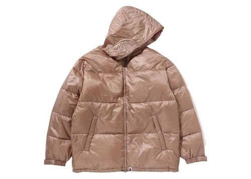 A Bathing Ape Shark Relaxed Fit Down Jacket - Beige