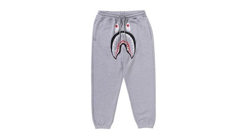 A Bathing Ape Shark Relaxed Fit Sweatpants - Black - 1L80-152-321
