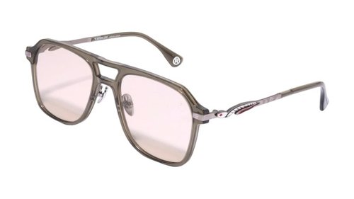 A Bathing Ape Shark VI Sunglasses - Gray - 1L20-186-340