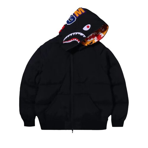 A Bathing Ape Shark x Tiger Hoodie Down Jacket - 1H80-141-013
