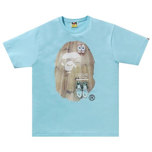 A Bathing Ape Social Distance Big Ape Head Tee - 1G70-110-021