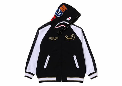 A Bathing Ape Souvenir Shark Zip Hoodie - Black