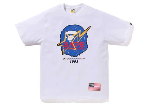 A Bathing Ape Space Ape Head Tee - Black - 1K70-110-016
