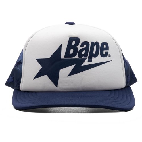 A Bathing Ape STA Mesh Cap - Navy - 001CPK801009M-NVY