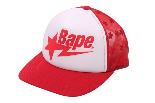 A Bathing Ape Sta Mesh Cap SS25 - Red