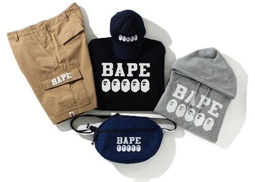 A Bathing Ape Summer Bag Go Skate Pack - Navy Blue