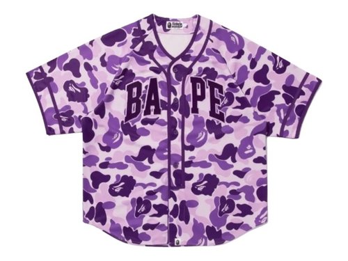 A Bathing Ape Taipei 19th Anniversary Baseball Jersey - Purple