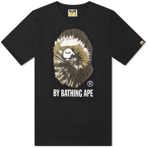 A Bathing Ape Tie Dye By Bathing Ape T-Shirt - Black X Black - 001TEI801025M-BLK