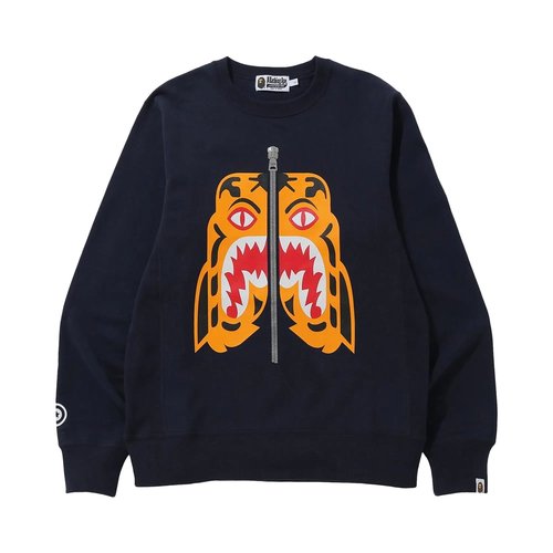A Bathing Ape Tiger Crewneck - Olivedrab - 1I30-113-019