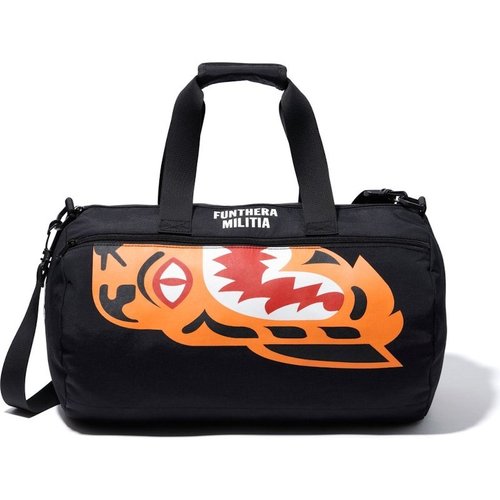 A Bathing Ape Tiger Shark Boston Bag - Black
