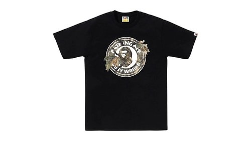 A Bathing Ape Tree Edge Camo Busy Works Tee Shirt - White/Brown - 1L80-110-031